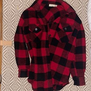RD Style Oversized Flannel Shacket
